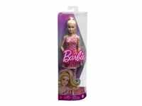 Barbie Fashionistas-Puppe mit blondem Pferdeschwanz und Blumenkleid