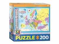 Eurographics 6200-5374 - Europakarte , Puzzle, 200 Teile