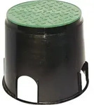 Heitronic 21036 Bodeneinbaudose Schwarz, Gr&uuml;n