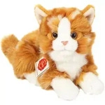 Teddy Hermann 91837 - Katze liegend rot getigert, Pl&uuml;schtier, 20 cm
