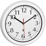 TFA Dostmann 60.3542.02 Funk Wanduhr 30 cm Wei&szlig; Badezimmer-/Feuchtraum geeignet,
