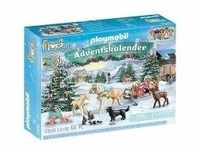 PLAYMOBIL® 71345 Adventskalender Pferde: Weihnachtliche Schlittenfahrt