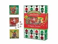 Eurographics 8924-5738 - Puzzle Adventskalender - 1 Christmas Dogs, 24 Puzzles...