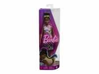 Barbie Fashionistas-Puppe mit Dutt und gehäkeltem Neckholderkleid