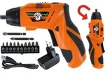 Corvus A600679 - Kids-at-Work, Akku-Schrauber mit 10+2 Bits und USB-Ladestation