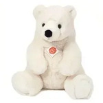 Teddy Hermann 91546 - Eisb&auml;r sitzend, Pl&uuml;schtier, 35 cm