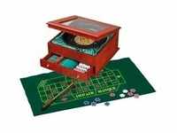 Philos 3706 - Roulette Set, exklusive Holzbox mit Aufbewahrungsfach