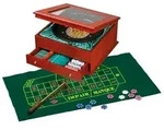 Philos 3706 - Roulette Set, exklusive Holzbox mit Aufbewahrungsfach