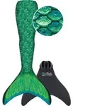 Fin Fun Meerjungfrau Mermaidens gr&uuml;n, L/XL