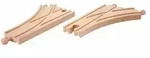 Eichhorn 100006401 - Weichen f&uuml;r Holz-Schienenbahn, 2-teilig