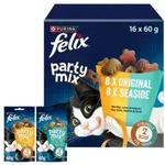 Felix Party Mix Original / Seaside Katzensnack 60g 2 x (16 x 60 g)