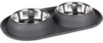 Futter- und Wassernapf Duo Dinner Grafa dunkelgrau 2 x 220 ml