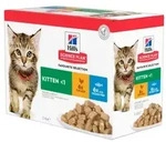 Hill's Kitten Favourite Selection Huhn Seefisch K&auml;tzchen-Nassfutter (Beutel,...