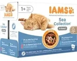 Iams Delights Adult Meereskollektion in Sauce Nassfutter Katze (12x85 g) 12 x...
