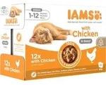 Iams Delights Kitten mit Huhn in Sauce Nassfutter Katze (12x85 gr) 12 x 85 g