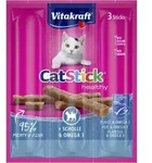 Vitakraft Catstick Healthy Scholle & Omega-3 Katzensnack 5 x 3 Sticks