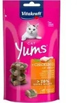 Vitakraft Cat Yums Huhn mit Katzengras Katzenleckerlis (40 g) 2 Packungen