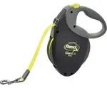 Flexi Giant Neon M Tape-Leine 8 Meter Schwarz