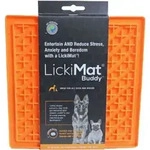 Lickimat Leckmatte Buddy orange f&uuml;r den Hund (20 cm) Pro St&uuml;ck