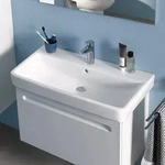 Duravit No. 1 M&ouml;belwaschtisch 80 cm, mit 1 Hahnloch 2375800000, Badkeramik, wei&szlig;