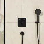 hansgrohe DuoTurn Q Mischer Unterputz für 2 Funktionen, Badarmaturen, mattschwarz
