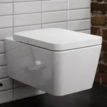 hansgrohe EluPura Q Wand WC Set 540 sp&uuml;lrandlos mit WC-Sitz und HygieneEffect,