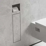 hansgrohe XtraStoris Rock Einbau-Toilettenb&uuml;rstenhalter mit Papierhalter und