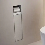 hansgrohe XtraStoris Rock Einbau-Toilettenb&uuml;rstenhalter mit Papierhalter und