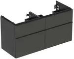 Geberit iCon Unterschrank f&uuml;r Doppelwaschtisch 120 cm, mit 4 Schubladen, Badm&ouml;bel,