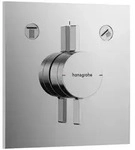 hansgrohe DuoTurn E Mischer Unterputz f&uuml;r 2 Funktionen, Badarmaturen, chrom