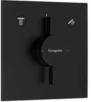 hansgrohe DuoTurn E Mischer Unterputz f&uuml;r 2 Funktionen, Badarmaturen, mattschwarz