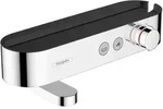 hansgrohe ShowerTablet Select 400 Wannenthermostat Aufputz, Badarmaturen, brushed