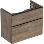 Geberit iCon Unterschrank f&uuml;r Waschtisch 75 cm, mit 2 Schubladen, verk&uuml;rzte