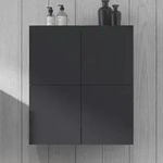 Duravit L-Cube Halbhochschrank 70 x 24,3 x 80 cm, Badm&ouml;bel, LC116704949,