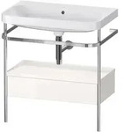 Duravit Happy D.2 Plus c-shaped Waschtisch ohne Hahnloch, 77,5 x 49 cm, mit 1