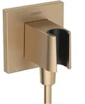 hansgrohe Fixfit E Wandanschlu&szlig; mit Duschkopfhalterung, Badarmaturen, 26889140,