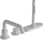 hansgrohe Tecturis S 3-Loch Einhebel-Wannenrandarmatur mit Schlauchbox (sBox),