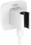 hansgrohe FixFit Q Wandanschlu&szlig; mit Duschkopfhalterung, Badarmaturen, 26887700,