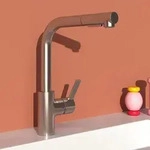 Ideal Standard Gusto K&uuml;chenarmatur Ausladung 23,5 cm L-Auslauf 2F-Brause,