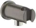 GROHE Rainshower Wandabgangsbogen mit Halter, Badarmaturen, hard graphite geb&uuml;rstet
