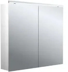 Emco pure 2 Classic LED-Lichtspiegelschrank 80 cm, mit LED-Aufsatzleuchte, 2 T&uuml;ren,