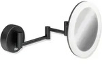 HEWI System 900 LED Kosmetikspiegel rund, mit Dual Light, 5-fach Vergr&ouml;&szlig;erung