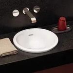 Villeroy & Boch Loop & Friends Einbauwaschbecken rund &Oslash; 39 cm, mit &Uuml;berlauf