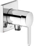 Keuco IXMO Flat Unterputz-Einhebelmischer mit Schlauchanschluss, eckig, Badarmaturen,