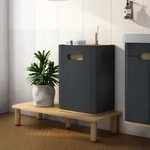 Vitra Sento Halbhochschrank 40 x 29,5 x 58 cm mit T&uuml;ranschlag links, Badm&ouml;bel,