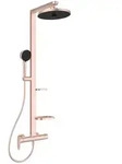 Ideal Standard Ceraflow Alu+ Duschsystem mit Brausearmatur, 2 Ablagen,
