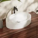 hansgrohe Xuniva D Aufsatzwaschtisch 55 x 40 cm ohne Hahnloch, ohne &Uuml;berlauf,...