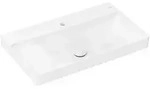 hansgrohe Xelu Q Waschbecken mit Ablage links 80 x 48 cm ungeschliffen, mit 1