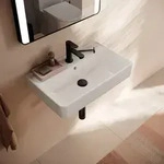 hansgrohe Xanuia Q Waschtisch Compact 600/370 mit Hahnloch und &Uuml;berlauf, SmartClean,