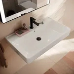 hansgrohe Xanuia Q Waschtisch 800/480 mit Hahnloch und &Uuml;berlauf, SmartClean,
